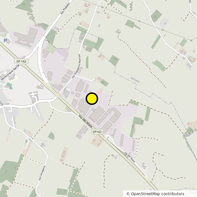 Mappa: la pista in Via del Mare a Piobesi Torinese